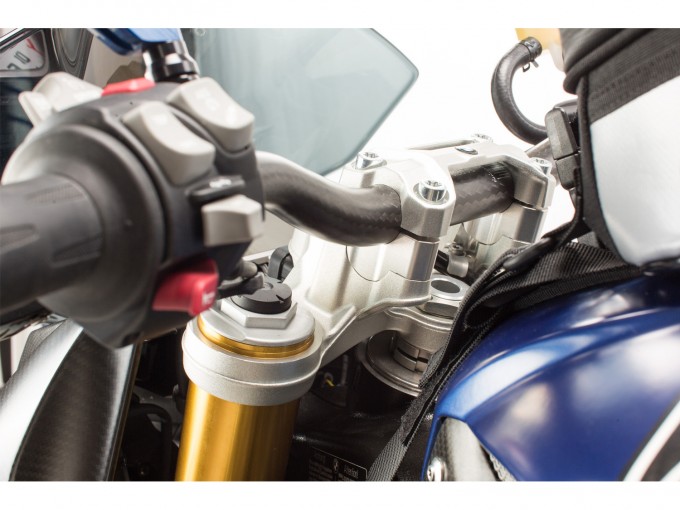 Проставки керма Wunderlich "SPORTERGO" для BMW S1000R - 20 мм - срібло
