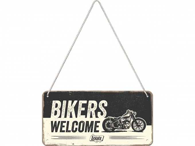 Металева табличка "BIKERS WELCOME"