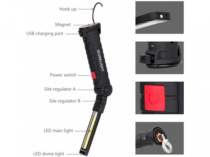Ліхтарик USB / SMD-LED WL52