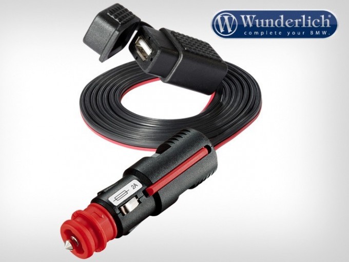 Подовжений USB-кабель Wunderlich - для заряджання з універсальним штекером
