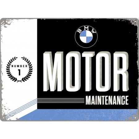 Металлическая табличка "Motor Maintenance" 