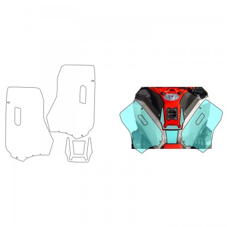 Захист бака PremiumShield для R 1300 GS Adventure - прозорий
