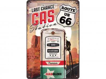 Металева табличка "Gas Station"