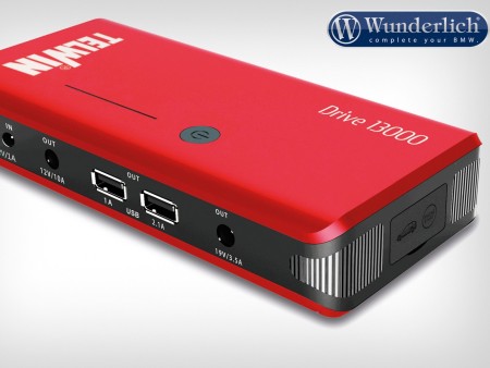 Портативний зарядний пристрій 12 В і USB-накопичувач 13000 - червоний Wunderlich